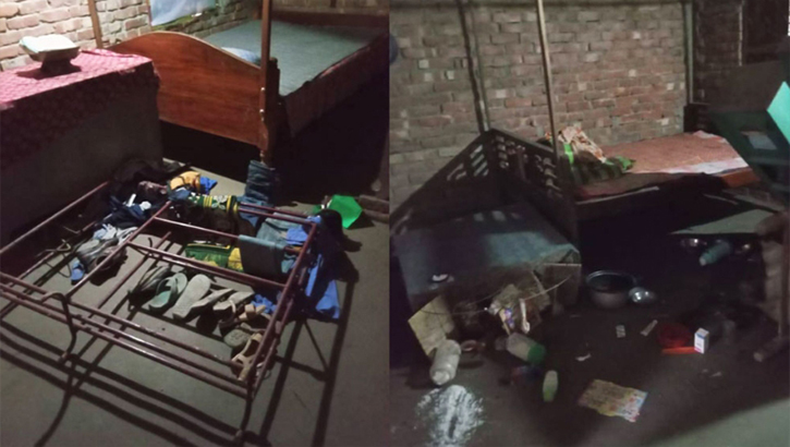 গাইবান্ধায় ছাত্রদল নেতার বাড়ি ভাঙচুর